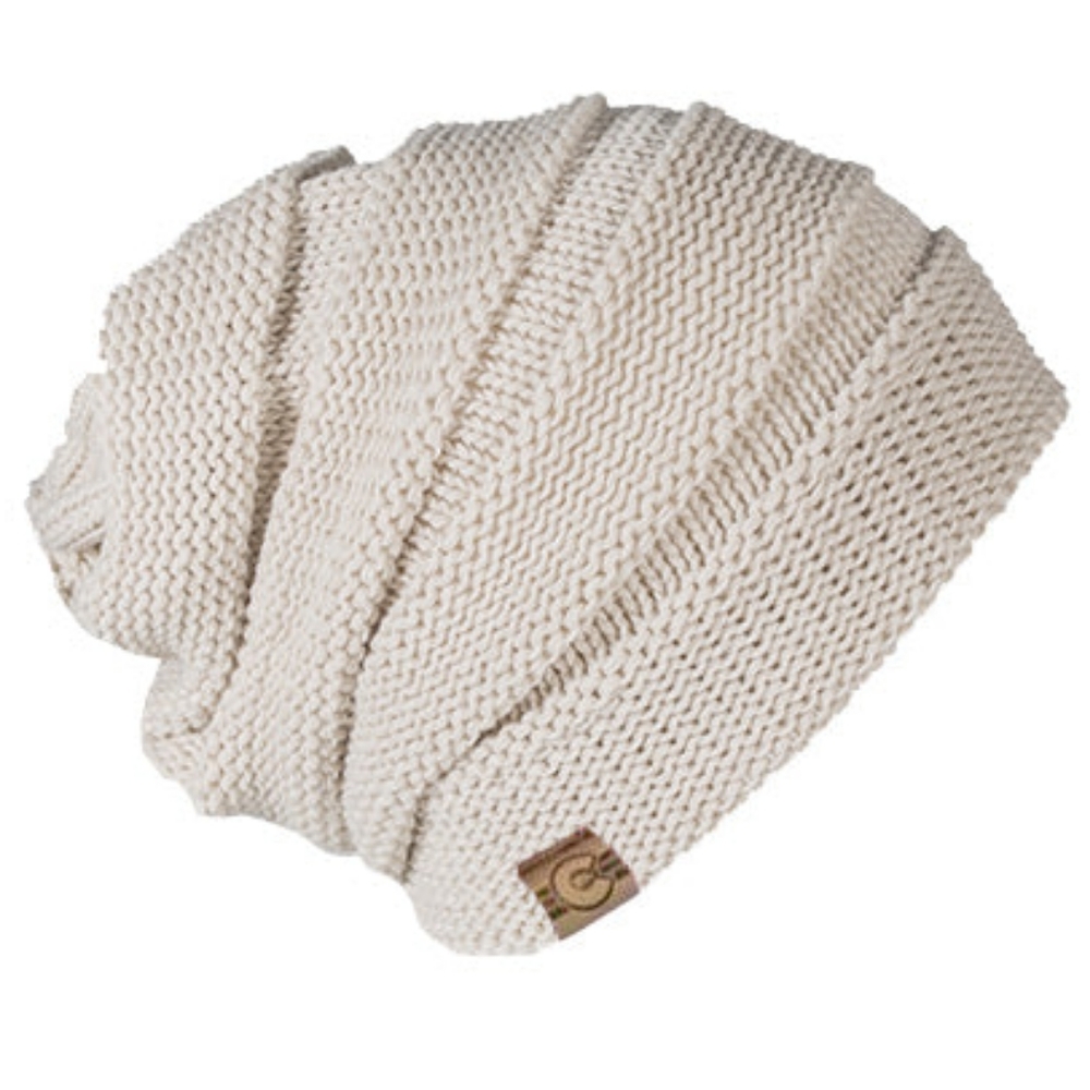 Yo Colorado Women's Drift Slouch Beanie cream NWT - Picture 1 of 5